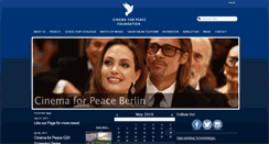 Desktop Screenshot of cinemaforpeace-foundation.com